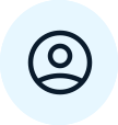Three horizontal white strips on dark blue background