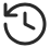 Black clock and cycled arrow