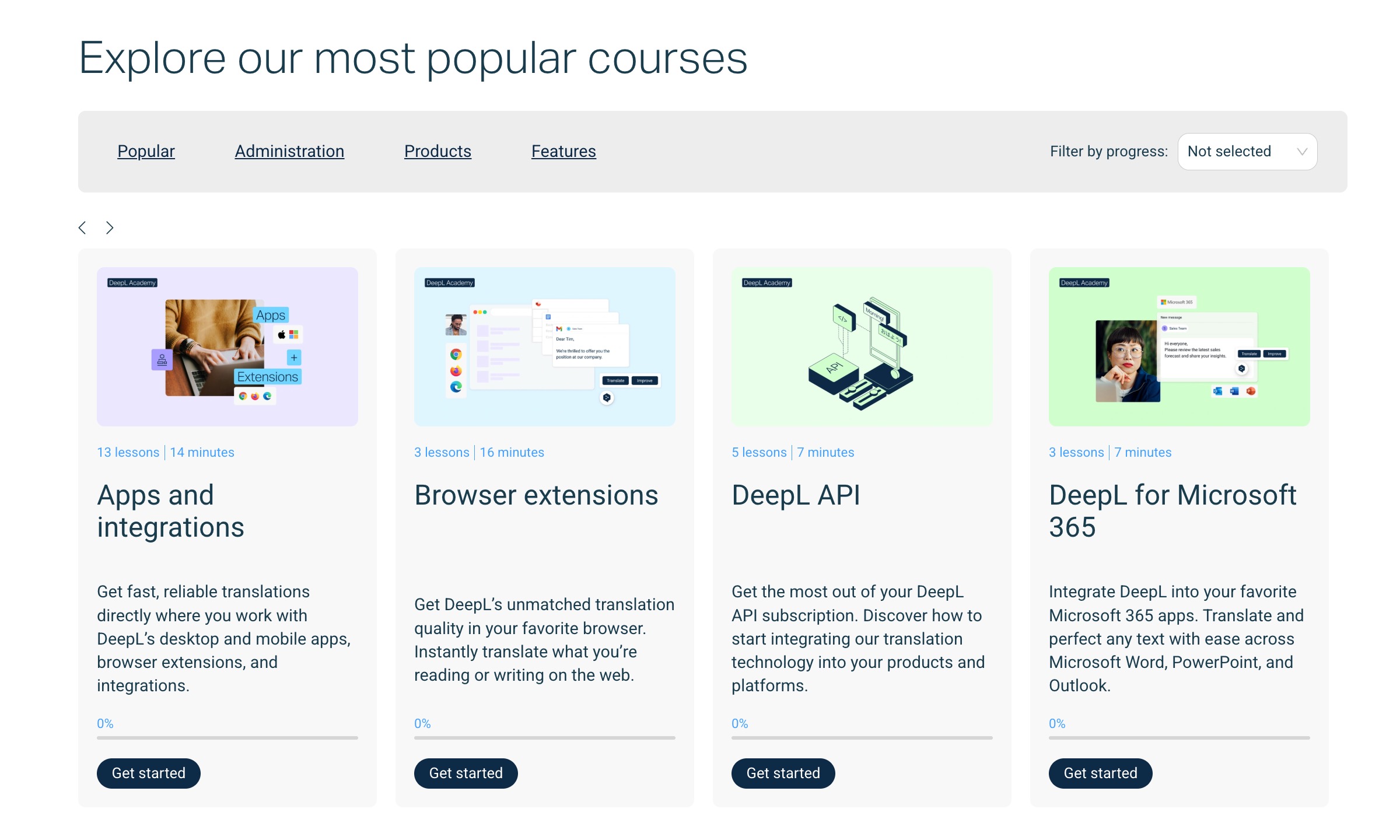 DeepL Academy screenshot