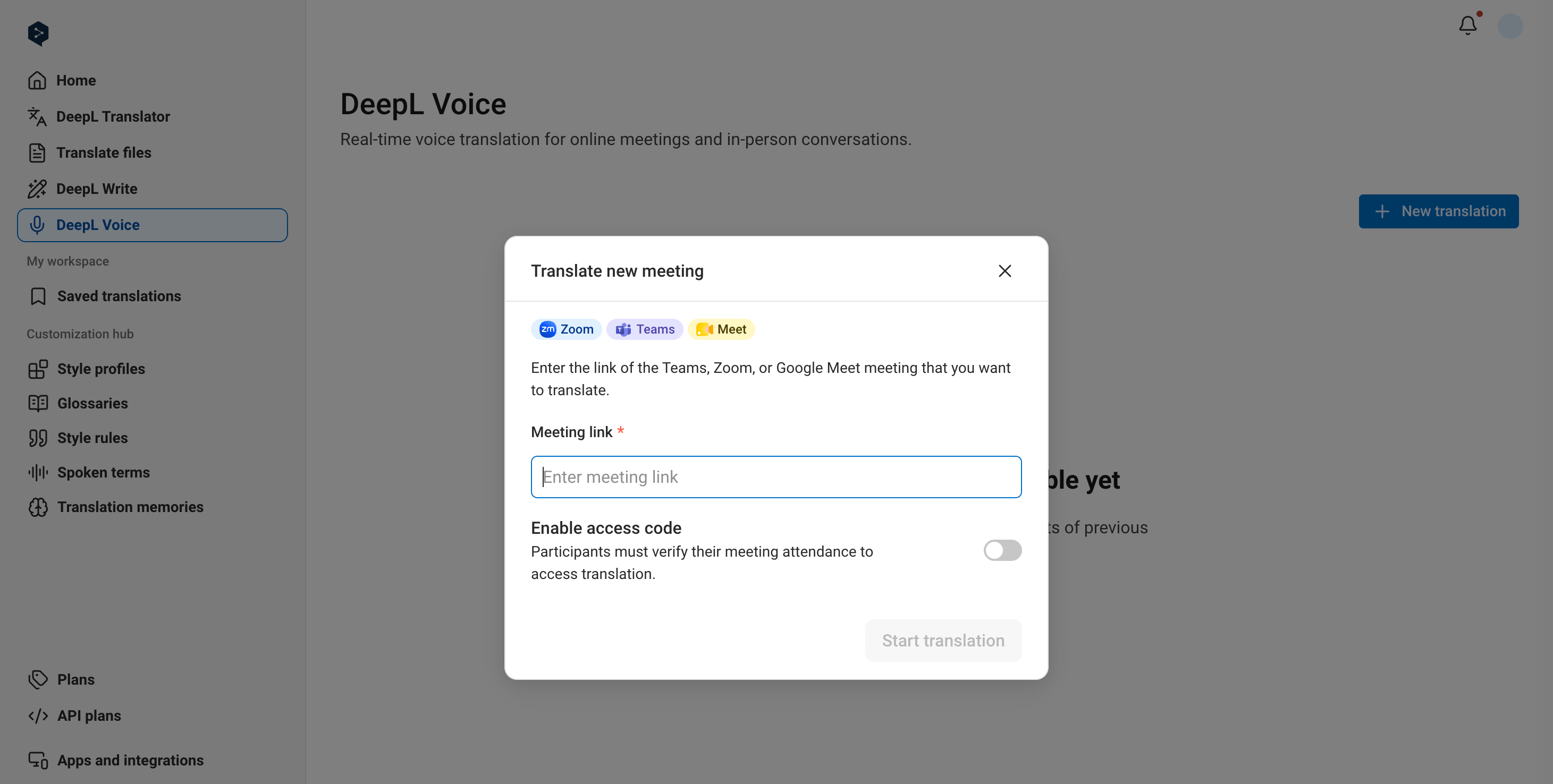 Connect a virtual meeting screenshot