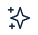 blue outlined stars icon